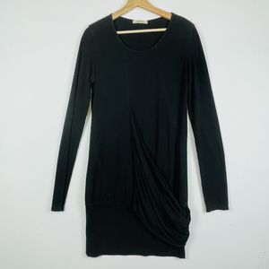 Prairie‎ Underground Black Cotton Long Sleeve Casual Shift Dress Womens Medium